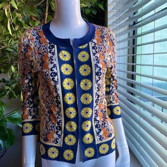 august silk Sweaters - August Silk Floral Cardigan Lightweight Sweater